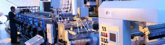 Chaine de production d'étiquettes industrielle