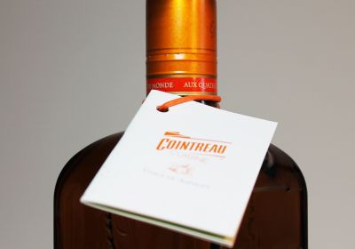 Flaschenanhänger "Heft" mit Kordel