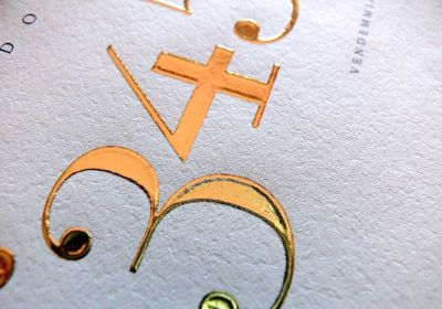 Goldguss Siebdruck