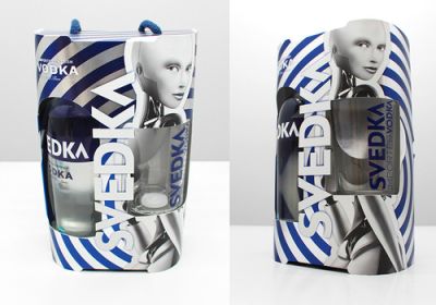 Folding carton for Vodka