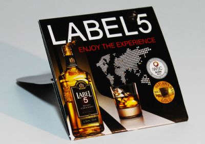 Aufsteller für Whisky