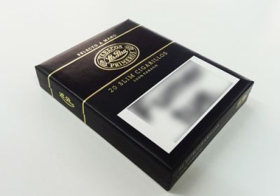 Kappenschachtel mit Heißprägung