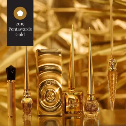 Pentawards Louboutin folding cartons Goldomania