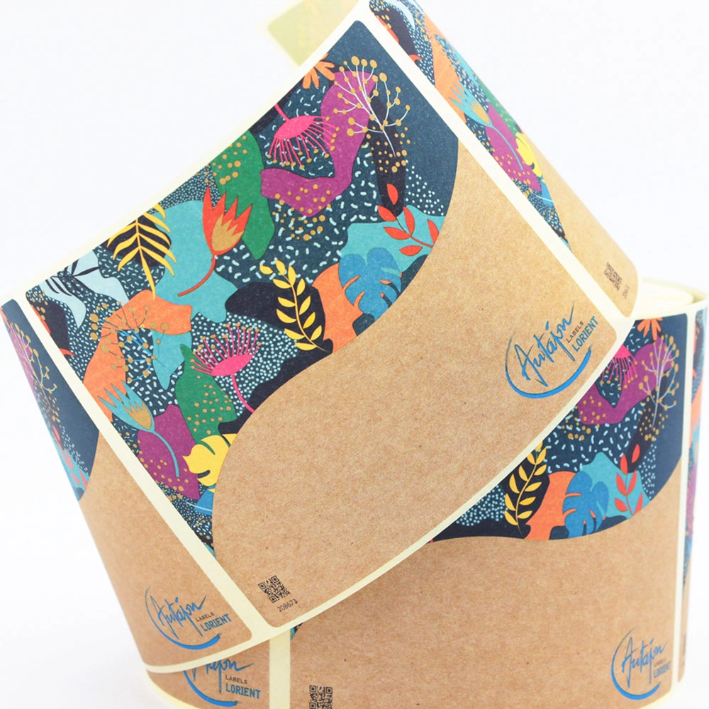 Bobine étiquettes Lorient effet carton