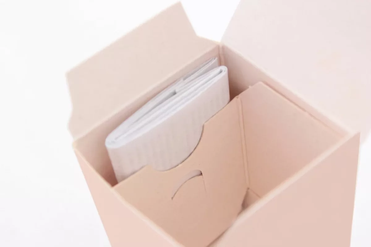 leaflet included within the folding carton