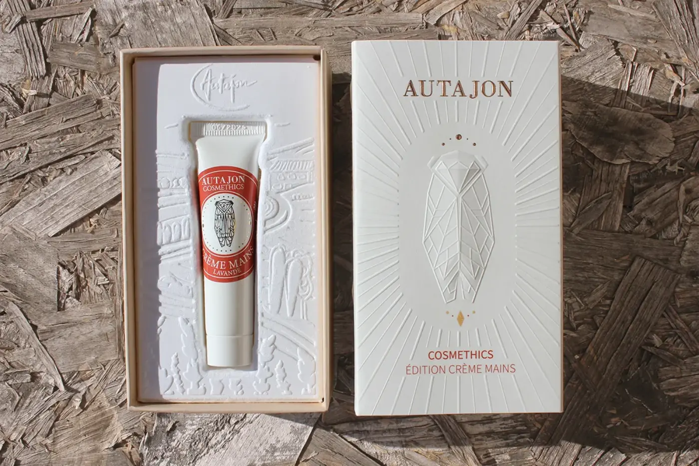 coffret ouvert édition crème mains Autajon Cosmethics