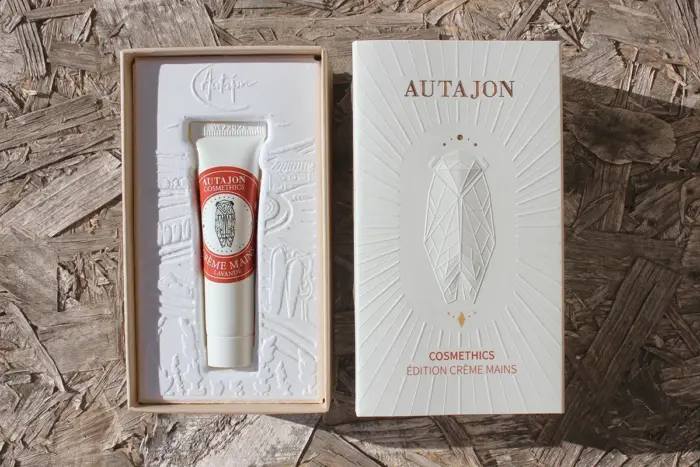coffret ouvert édition crème mains Autajon Cosmethics