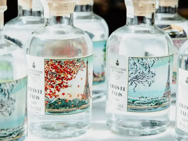 étiquettes numérique Distillerie de Paris 4 saisons