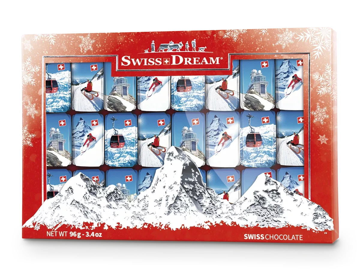 Swiss chocolate packaging