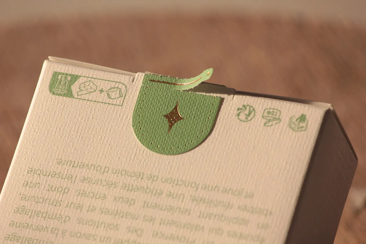 etiquette tamper evident luxe