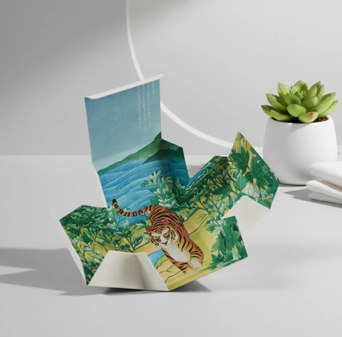 Tiger folding carton