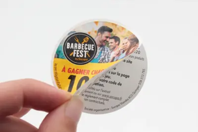 étiquette promotionnelle multi layer