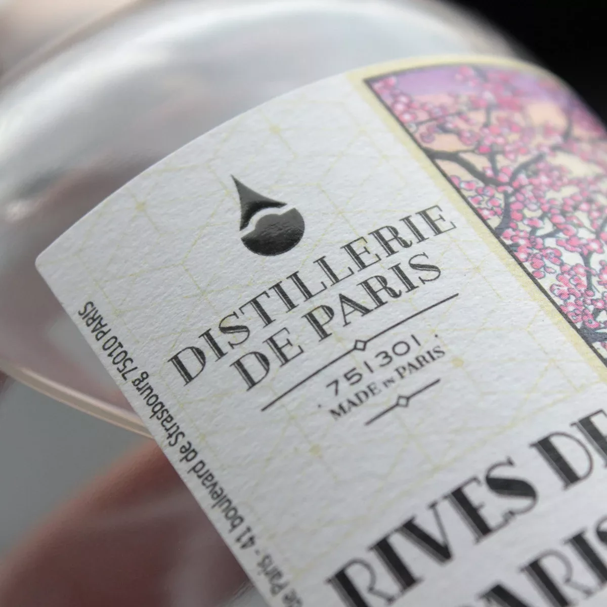 étiquette numérique 4 saisons distillerie de Paris