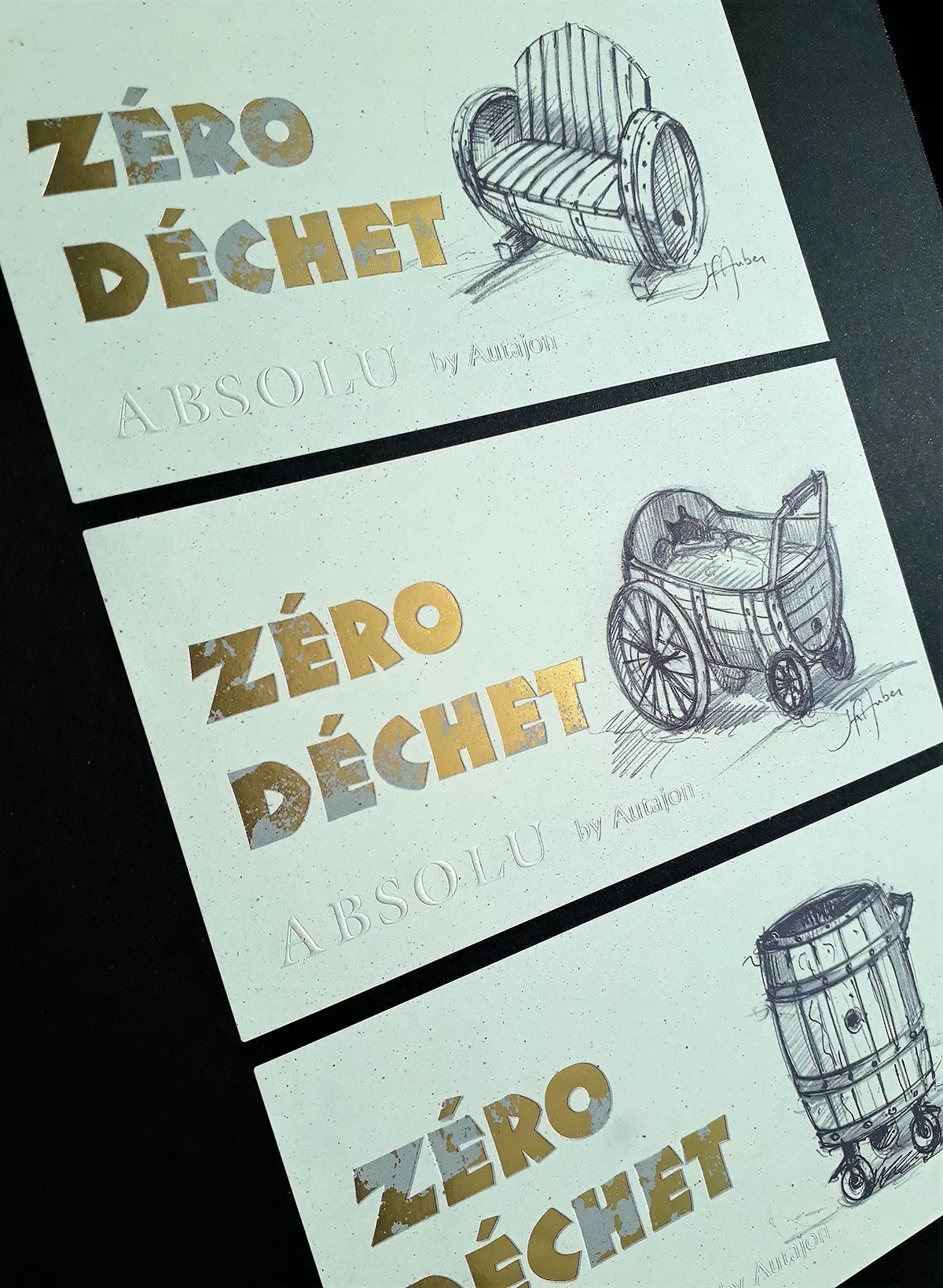 Etiquette réutilisation de la dorure