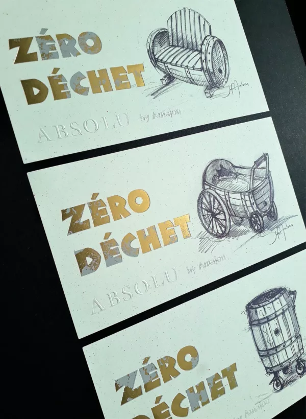 Etiquette réutilisation de la dorure