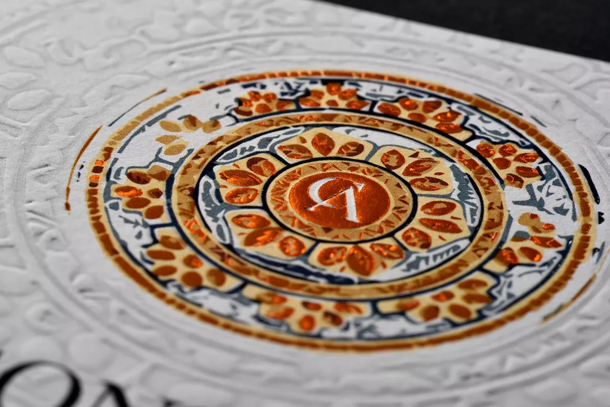 embellissement sur étiquette