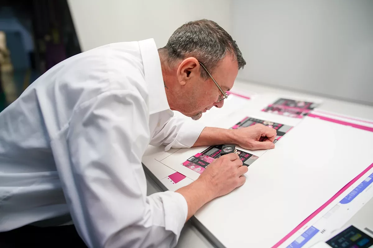 Operator performing a quality check